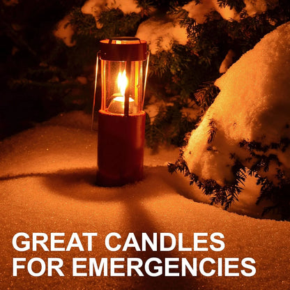 6-20PCS Beeswax Candles Emergency Candles Smokeless Handmade Pillar Candles Wax Candles for UCO Camping Outdoor Emergency