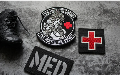 3D Embroidery Creative  Gold Coins and Stereo Eagles Armband  No Signal Woven With Hook Loop For Backpack Clothing Custom Patch