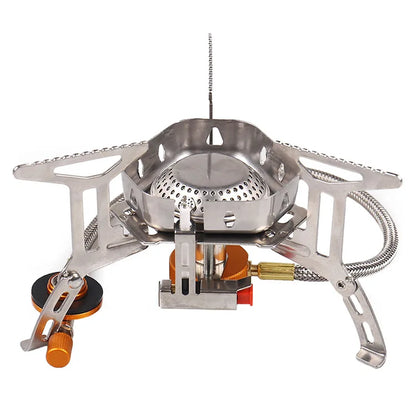 Camping Tourist Burner Big Power Gas Stove Cookware Portable Furnace Picnic Barbecue Tourism Supplies Outdoor recreation