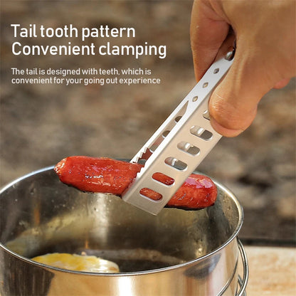 Aluminium Anti-hot Alloy Clip Bowl Gripper Holder Camping Pot Pan Handle Kitchen Accessories