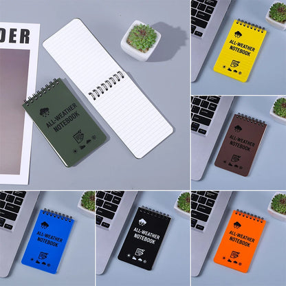 1pc Waterproof Pocket Notebook Tactical Mini Memo Pad With Lined Pages Spiral Notebook Mini Memo Pad Note Pads Office Supplies