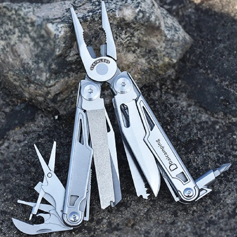 Daicamping DL12 EDC Multi Tools Multifunctional 7CR17MOV Plier Camping Gear Blade Multitools Clip Folding Multi Knife