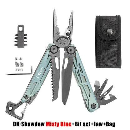 DAKOYU DKShadow Multitool Camping Pliers with Emergency Whistle -8 Color Compact Outdoor Tool, Suitable for Hiking and Camping