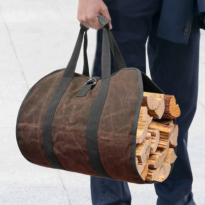 Tote Firewood Storage Bag Supplies Supersized Canvas Firewood Carrier Log Carrying Bag Handbags Wood for Log Carrier Fireplace
