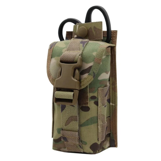 Outdoor Molle Pouch Emergency First Aid Kit MOLLE Clip Trauma Shears Tourniquet Holder IFAK Pouch Security Survival Gear