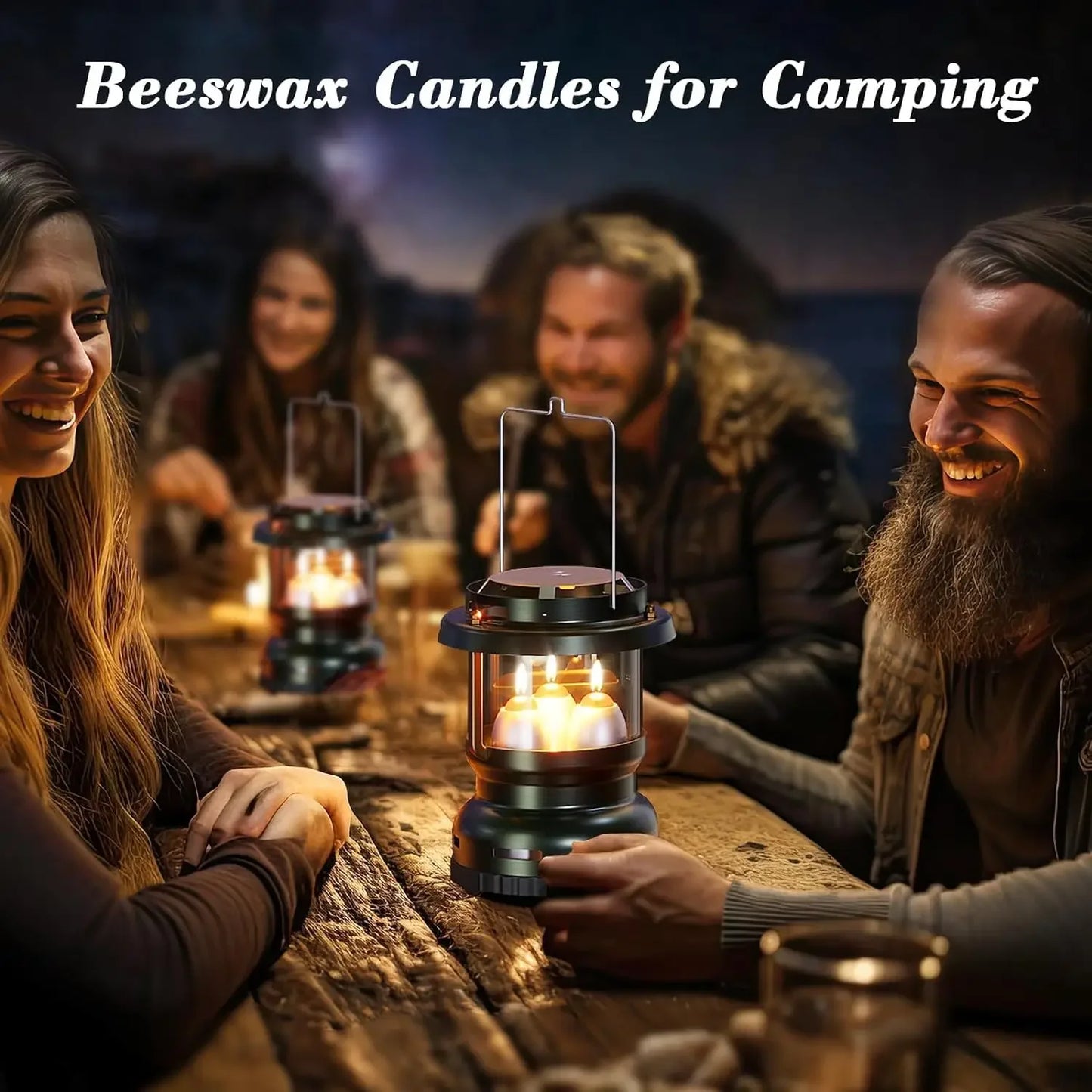 6-20PCS Beeswax Candles Emergency Candles Smokeless Handmade Pillar Candles Wax Candles for UCO Camping Outdoor Emergency