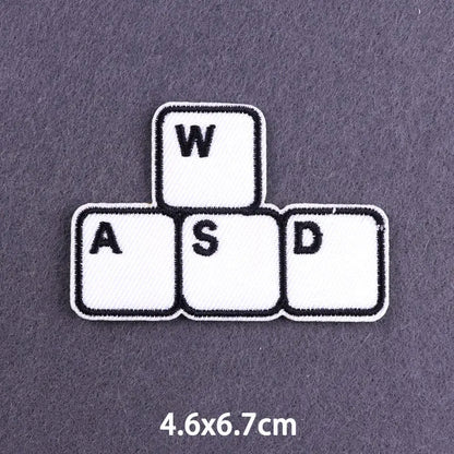 Indicative Slogan Patch Iron/Sew On Patches For Clothing Thermoadhesive Patches Embroidery/Fusible Patch Stay Weird Applique DIY