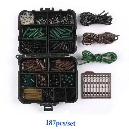 Articulos De Pesca Carp Fishing Tackle Kit Anti Tangle Sleeves Hook Stop Beads Swivels All for Fishing Goods Accessories