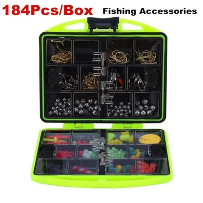 Articulos De Pesca Carp Fishing Tackle Kit Anti Tangle Sleeves Hook Stop Beads Swivels All for Fishing Goods Accessories