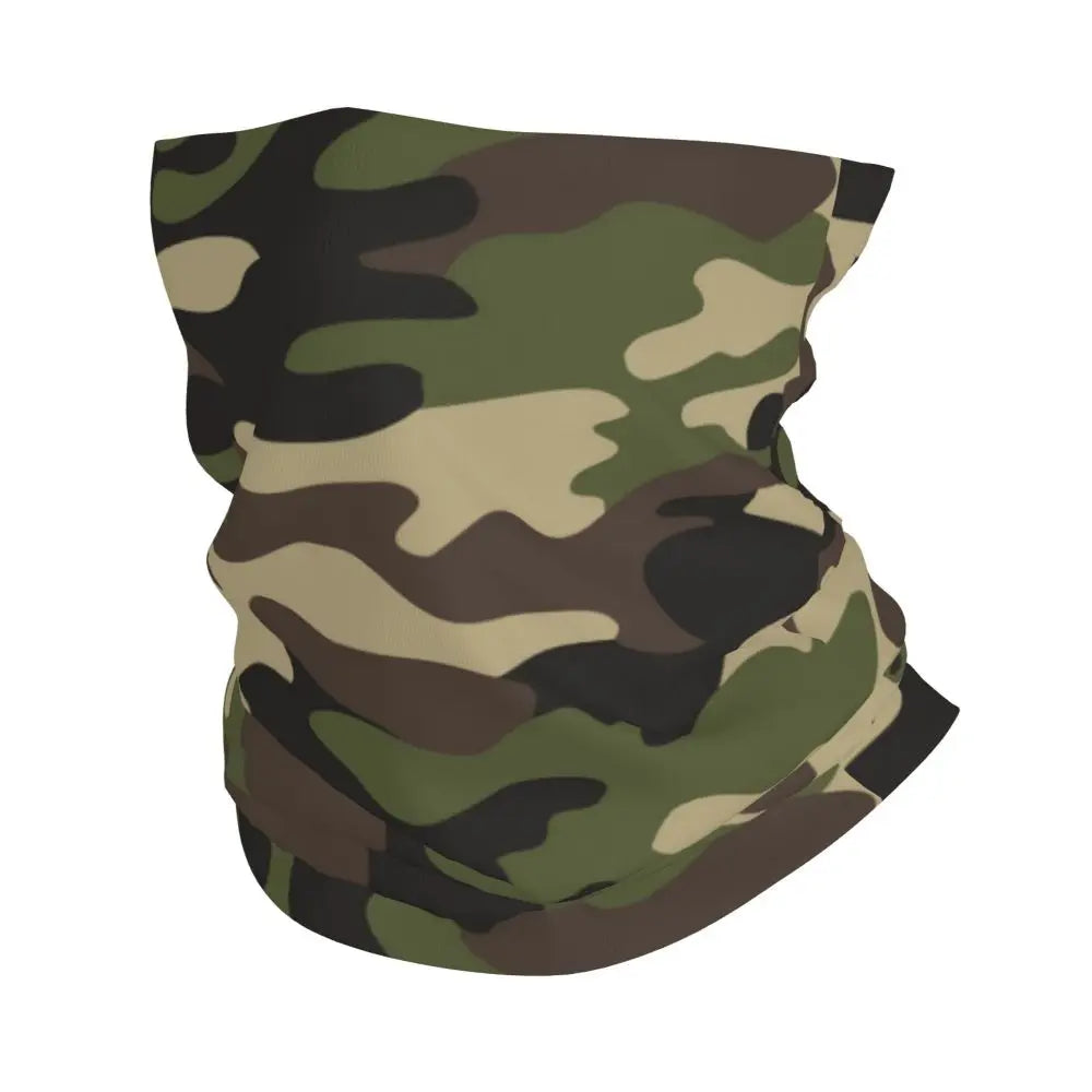 Custom Flecktarn Camo Bandana Neck Gaiter Windproof Face Scarf Cover Men Women Woodland Camouflage Headwear Tube Balaclava
