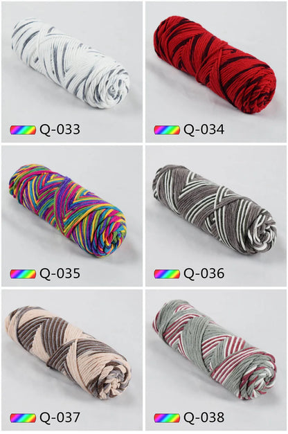 100g/pcs Chunky Yarn Wool Blends for Hand Knitting Handmade DIY Woven Scarf Thread Valentine's Cotton Gift Scarf Sweater Hats