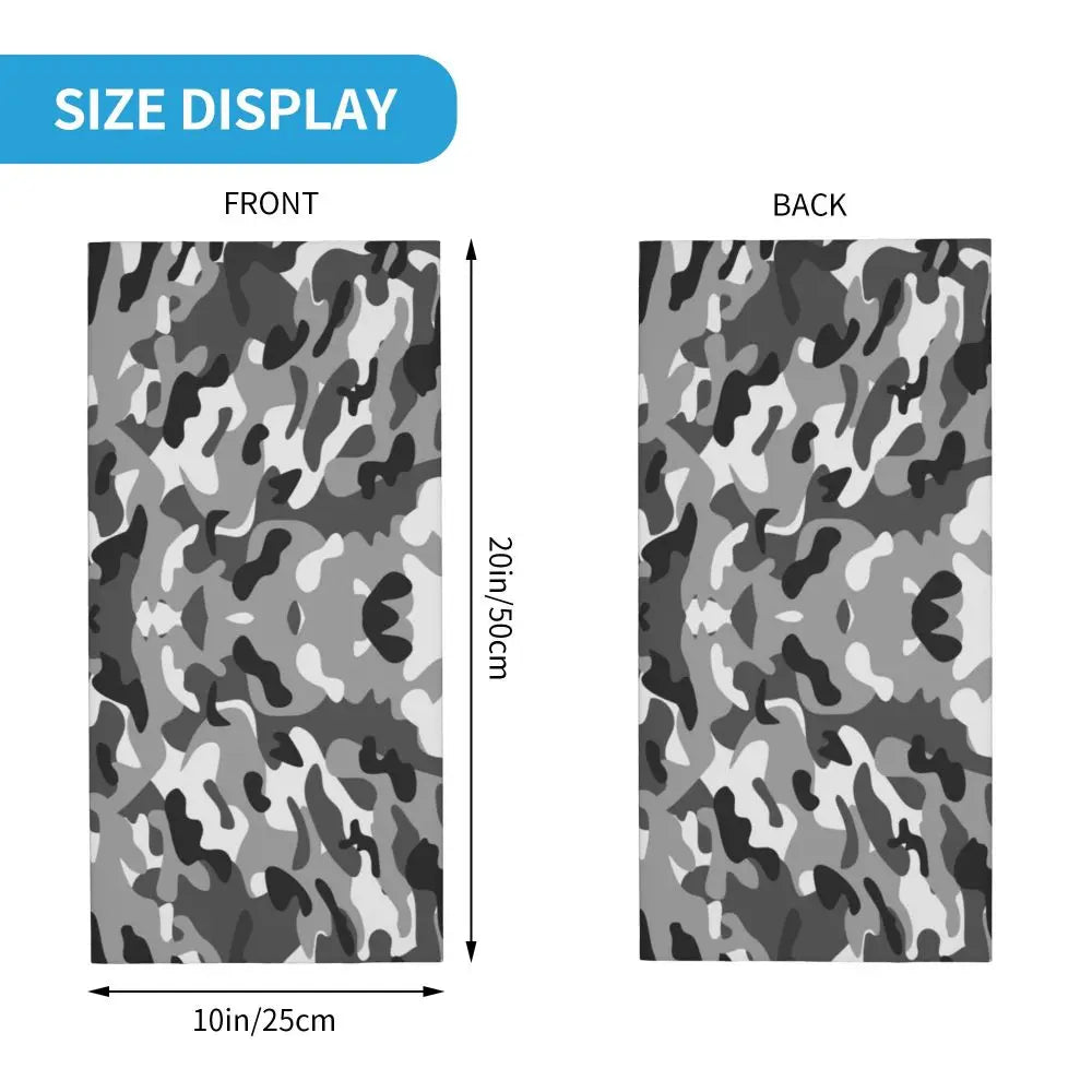 Custom Flecktarn Camo Bandana Neck Gaiter Windproof Face Scarf Cover Men Women Woodland Camouflage Headwear Tube Balaclava
