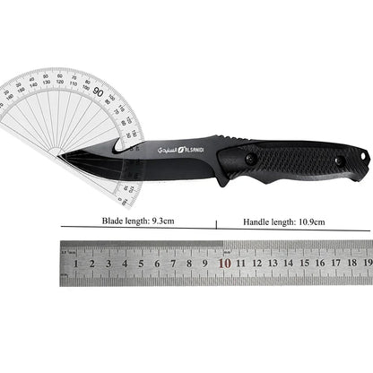 Heavy Duty Saudi Arabia Fixed Blade Knife Military Tactical Knife D2 Steel Blade Sandalwood Handle Outdoor Camping Hunting Tool
