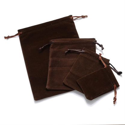 10Pcs/Lot Drawstring Velvet Sachet 5x7/7x9/10x12/13x18cm Pouches Small Size Jewelry Gift Display Packing Bags Can Customized