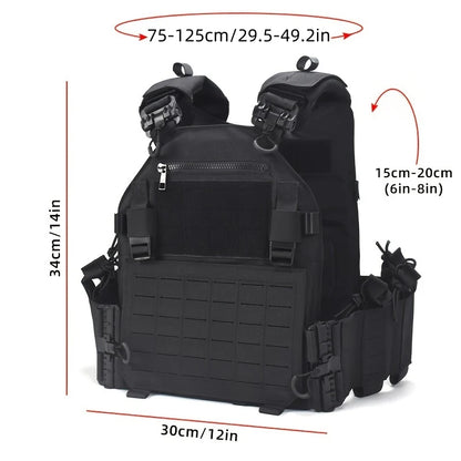 Quick Release Tactical Vest Hunting Men Plate Carrier Chest Rig Combat Armor Vests Outdoor CS Training Airsoft Vest