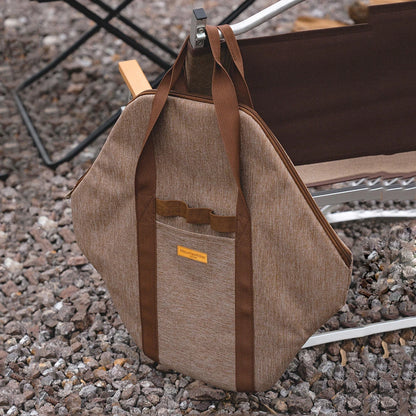 Camping Cast Iron Pot Bag Carrier Portable Barbecue Tray Frying Pan Organizer Large-capacity Protection Picnic Camping Supplies
