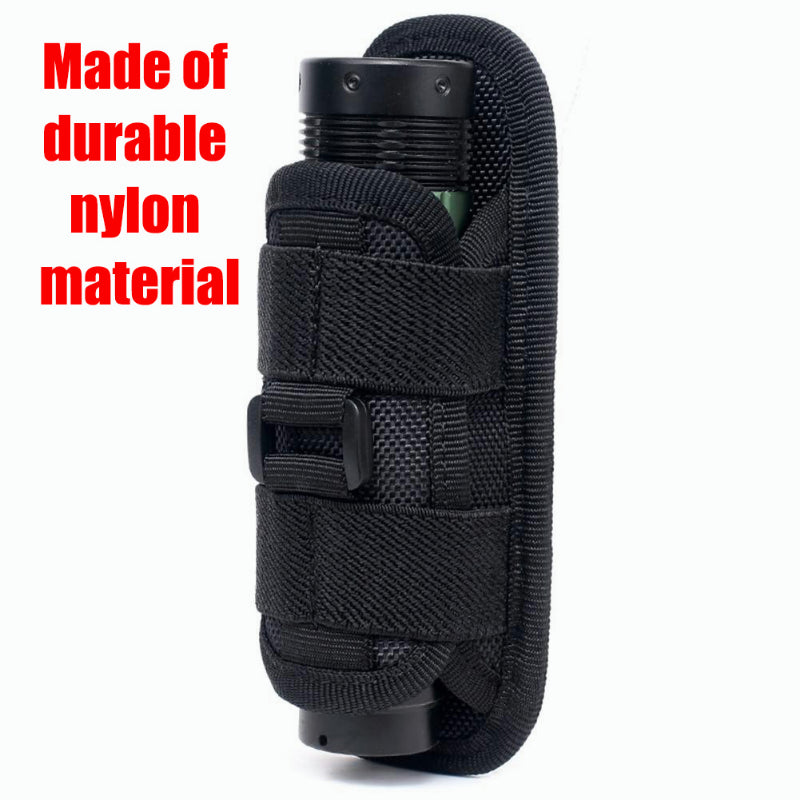 Tactical Flashlight Pouch Belt Torch Bag
