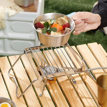 Folding Campfire Grill Stainless Steel Portable Multifunctional High Temperature Corrosion Resistance Outdoor Camping