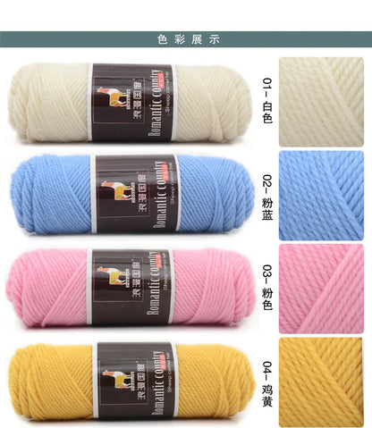 TPRPYN 1pc 100g Alpaca wool Soft Warm Knitting Worsted Alpaca Wool Crochet Yarn Thread Scarves Gloves Handcraft Pure Multic