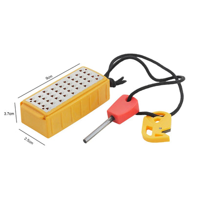Tinder Maker with Fire Starter Tinder Maker Tool Portable Stainless Steel Grater Outdoor Survival Tool for Outdoor Use