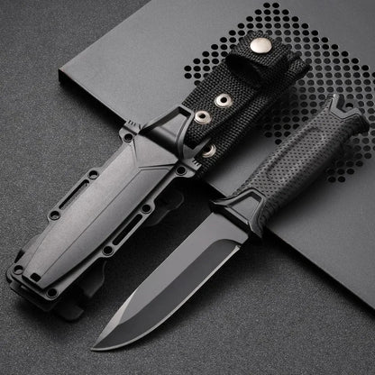 Outdoor knife camping defense straight knife wilderness survival sharp tactical knife carry survival knife high hardness knife