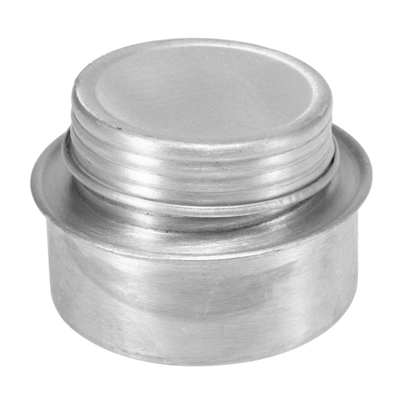 Lixada Outdoor Mini Alcohol Stove Titanium/Stainless Steel Camping Furnace with Cross Stand Stove Rack Picnic Pocket Stove
