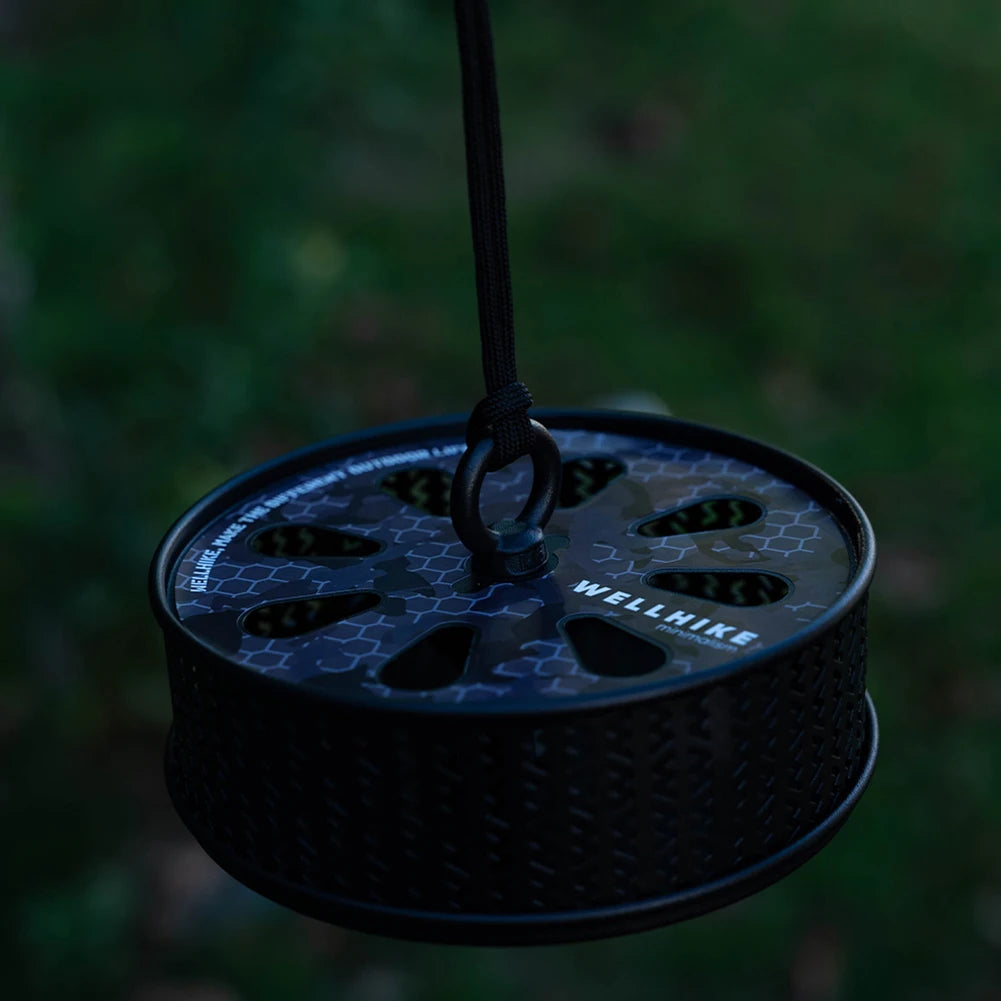WELLHIKE Hollow Mosquitoes Coil Tray with Cover Repellent Incense Box Coil Burner Ultralight Gadgets for Outdoor Camping Hiking