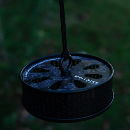 WELLHIKE Hollow Mosquitoes Coil Tray with Cover Repellent Incense Box Coil Burner Ultralight Gadgets for Outdoor Camping Hiking