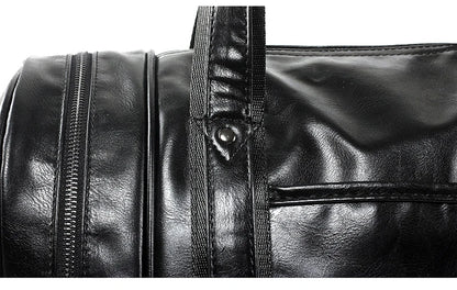 Leather Handbag Gym Bag Fitness Travel Shoe Pocket Luggage Outdoor Shoulder Crossbody Duffle Side Sac De Sports Bag For Men