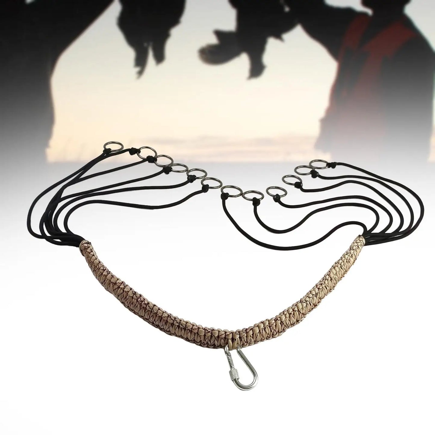 Duck Call Lanyard Paracord Duck Tote Strap Holder Duck Carrier with Loops for Game Calls Hunting Goose Calls Deer Duck Call Bird