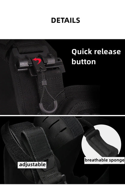 YAKEDA Tactical Vest 6094 Fast detachable light laser cut outdoor hunting black gear carry vest of high quality
