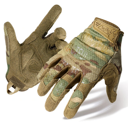 TouchScreen Tactical Gloves Camouflage Paintball Shooting Airsoft Combat Hunting Shock-proof Full Finger Glove Bicycle Men Women