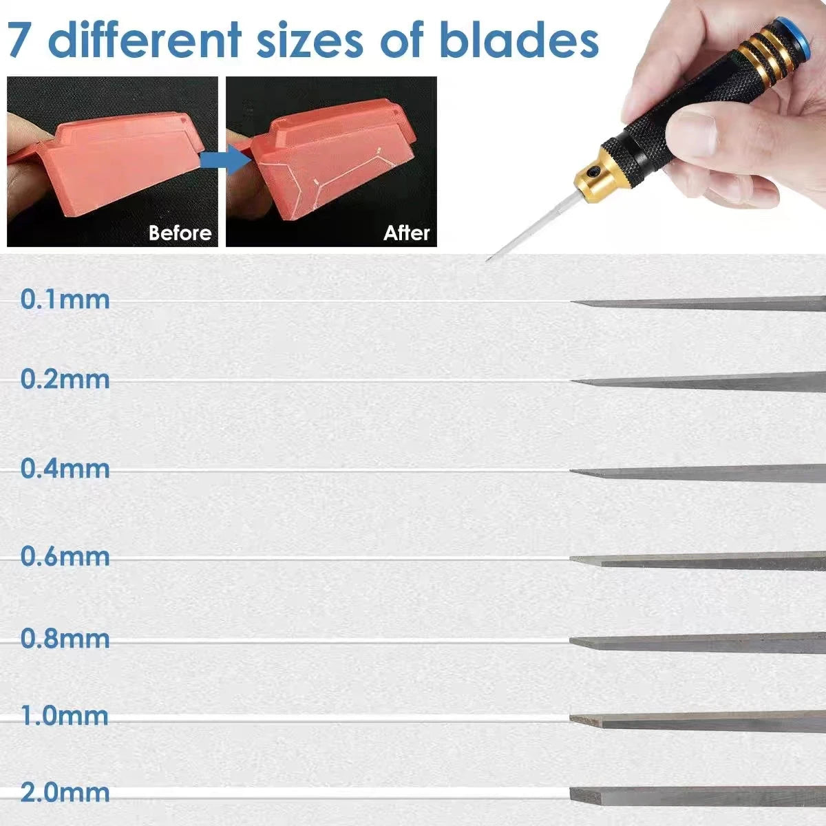 Model Carving Knifesharp Resin Carved Scribe Line Cutting Tool Wear Resistant Modeling Scriber For Engraving Carving Cutting Set