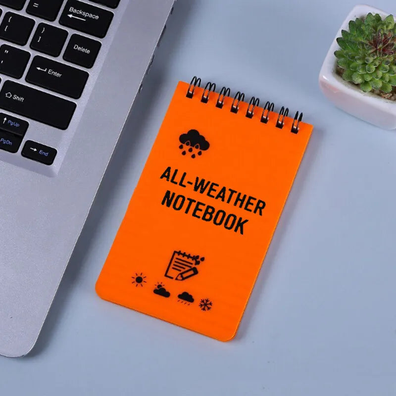 1pc Waterproof Pocket Notebook Tactical Mini Memo Pad With Lined Pages Spiral Notebook Mini Memo Pad Note Pads Office Supplies