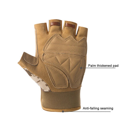 Men Women Tactical Military Army Shooting Cut Proof Fingerless Gloves Anti-Slip Outdoor Sports Paintball Airsoft Bicycle Gloves