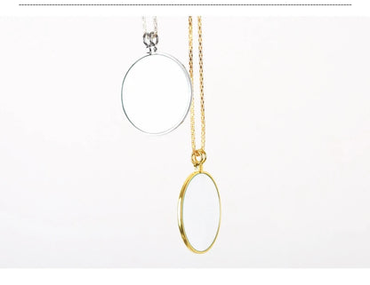 Magnifying Glass Reading Glasses Pendant Jewelry Optical Magnifier with Chain Necklace Neckglasses Portable Monocle Dropshipping