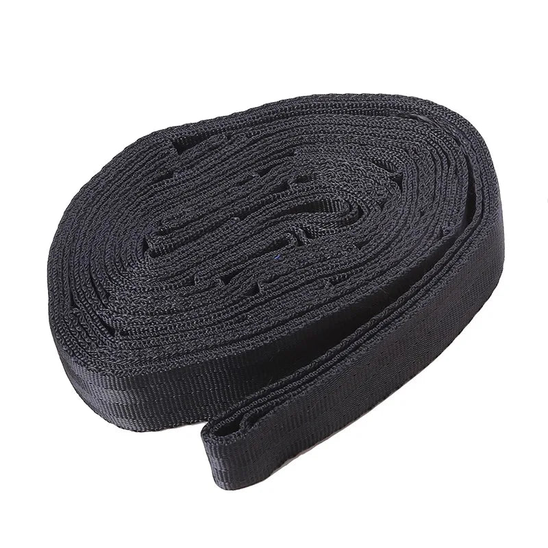 2Pcs High Bearing Capacity Hammock Straps 600lbs Breaking Strength Polyester Hammock Belt Rope 5 Ring Correias De Poliéster