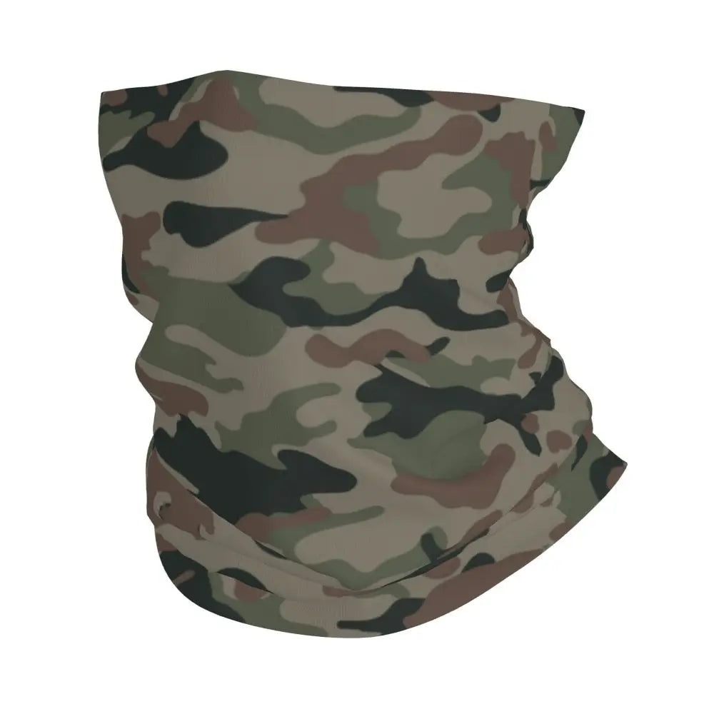 Custom Flecktarn Camo Bandana Neck Gaiter Windproof Face Scarf Cover Men Women Woodland Camouflage Headwear Tube Balaclava