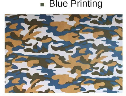 Camouflage Fabric By The Meter for Clothing Coats Pants Sewing Printed Outdoor Cloth Medium-thick Summer Diy Textile Blue-green
