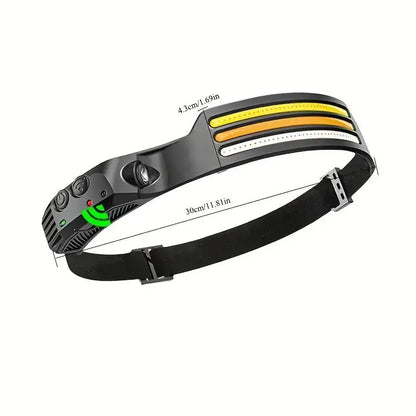 High Power LED Headlamp Rechargeable COB XPE Induction Head Torch Lights