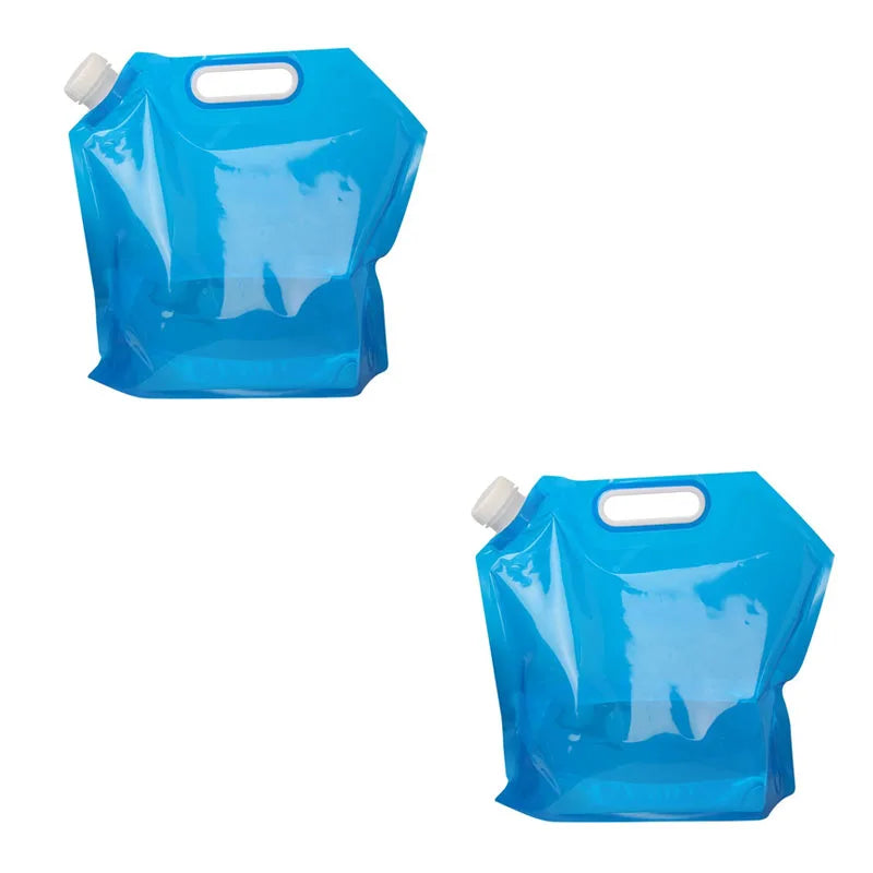 5/10L Camping Water Bag Portable Folding Water Bucket Large Water Container Outdoor Travel Collapsible Pouch Can Camping Supplie