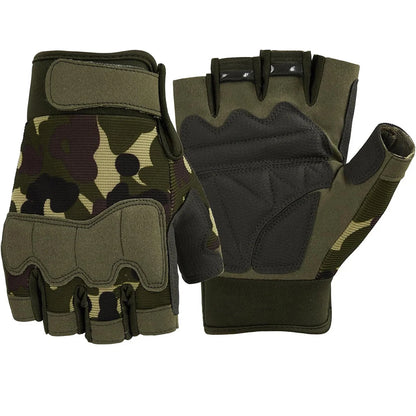 Half Finger Tactical Gloves Fingerless Gloves for Airsoft Shooting Hunting Hiking Cycling Driving Motorcycle Climbing ﻿