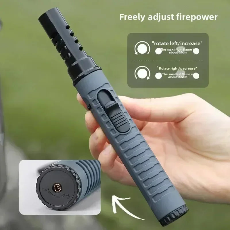 2025 New Flamethrower Inflatable 1300° Outdoor Camping Ignition Portable Lighting Gun Stove Accessories Camping Barbecue Tool