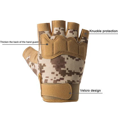 Men Women Tactical Military Army Shooting Cut Proof Fingerless Gloves Anti-Slip Outdoor Sports Paintball Airsoft Bicycle Gloves