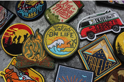 3D Embroidery Creative  Gold Coins and Stereo Eagles Armband  No Signal Woven With Hook Loop For Backpack Clothing Custom Patch