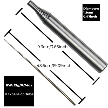 PSKOOK Blow Fire Tube Portable Pocket Bellow, Outdoor Survival Tool, Fire Blowing Pipe for Cooking Picnic BBQ