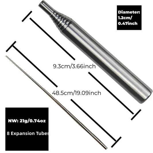 PSKOOK Blow Fire Tube Portable Pocket Bellow, Outdoor Survival Tool, Fire Blowing Pipe for Cooking Picnic BBQ