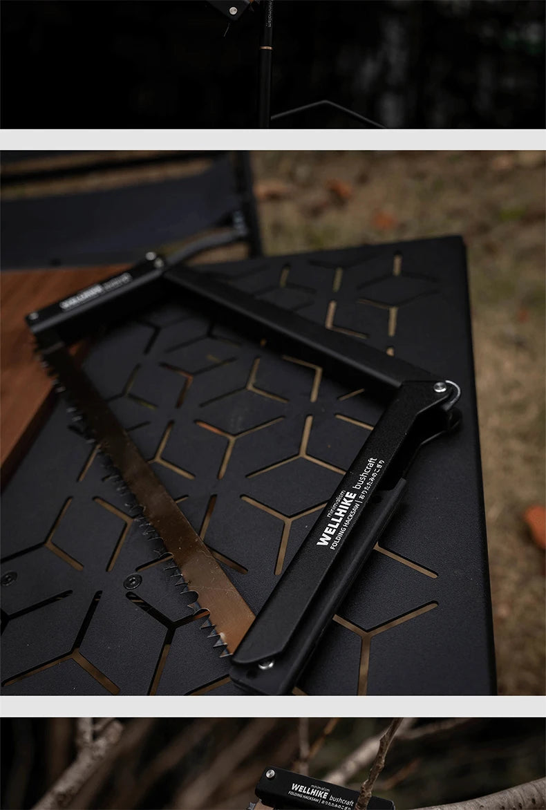 Wellhike Outdoor Folding Handsaw Multi-functional Portable Handsaw Camping Quick Steel Bar Wilderness Wood Cutting Tools