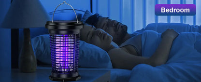 Solar Bug Zapper for Outdoor, USB Rechargeable Bug Zapper with 5.5W Solar Power, 4500V Mosquito Killer Lamp,Garden,Camping