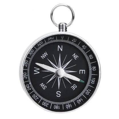 Portable Aluminum Emergency Compass Lightweight G44-2 Outdoor Survival Tool for Hiking Camping Black Navigation Wild Compass
